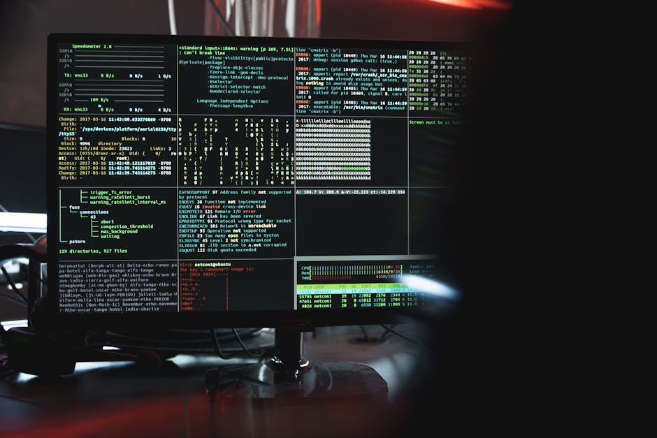 Laptop screen with firewall/network security interface icon
